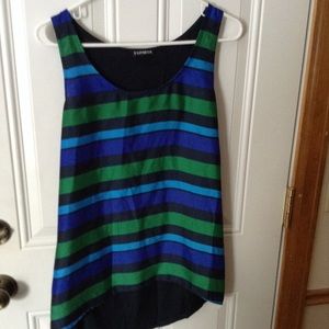Express striped tank top